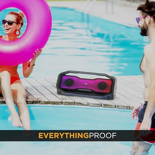 Altec Lansing - Portable Bluetooth Speaker, Waterproof IP67 - color: Black