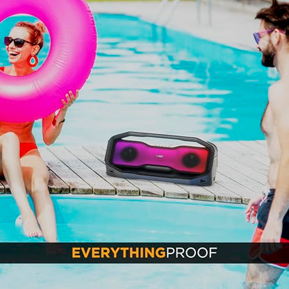 Altec Lansing - Portable Bluetooth Speaker, Waterproof IP67 - color: Black
