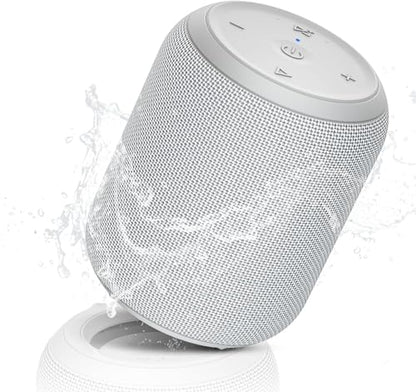 NOTABRICK Bluetooth Speakers, 15W Portable Speakers Bluetooth Wireless V5.0 with Stereo Sound, Active Extra Bass, IPX6 Waterproof Shower Speaker, Double Pairing, for Party, Home Theater, Game Theater