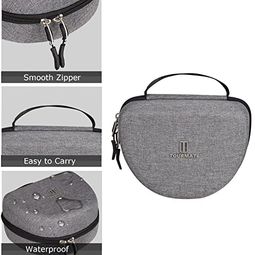 Hard Case for Skullcandy/HROEENOI/Anker Headphones, Black,Case Only - color: Grey