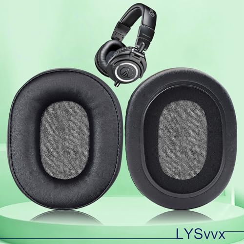 ATH-M50X Ear Pads - Replacement Earpads for Audio Technica ATH M50XBT M50RD M40X M30X M20X MSR7 SX1 Headphones(Black)