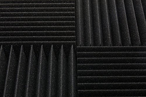 AK TRADING CO. High Acoustic Panels Studio Soundproofing Foam Wedge Tiles 12"L x 12"W x 2"H - Pack of 48 Tiles
