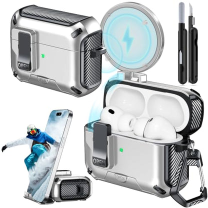for AirPods Pro 3 Case Safety Lock (Silver) - color: W-silver