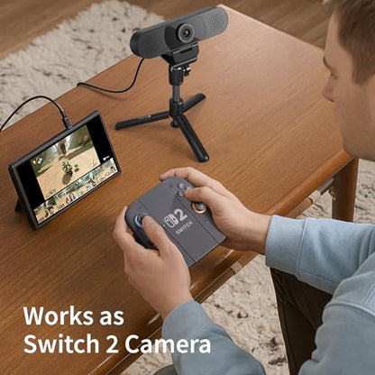 EMEET C960 Webcam with Tripod, 1080P Webcam with Mic, Adjustable Height | Desktop Tripod, C960 Web Camera with Privacy Cover, Plug & Play with Stand for Zoom/Skype/YouTube/FaceTime - style: 1080P Tripod