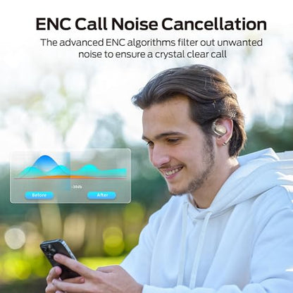 Monster Open Ear AC311 Wireless Earbuds, Bluetooth 5.4 Open Ear Headphones, Up to 30 Hours Playtime Bluetooth Ear Earphones with Stereo Sound, Touch Control and IPX5 Waterproof Open Earbuds