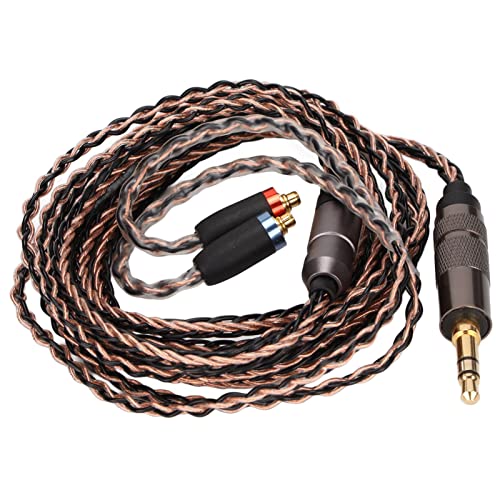 Keenso MMCX 3.5mm Earphone Cable OFC 8 Core Replacement Headphone Wire for, Low Loss Audio Cable for Exercise Enthusiasts
