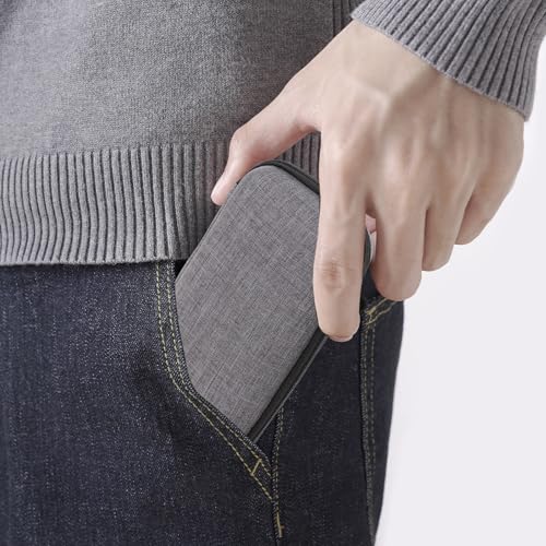 COHEALI Portable Microphone Storage Bag with Scratch-resistant Material Cable Organizer Pouch for USB Chargers Headphones and Audio Accessories Compact Travel Case for Electronics