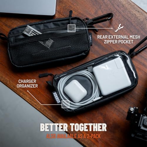 NEO Production Zipper Bags - Electronics & Camera Accessories Bag - Cable organizer, Gear Accessory Pouch, Travel Camera Essentials (Extra Small, Black) - size: X-Small