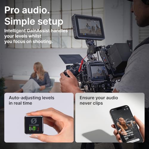 RØDE Wireless PRO Compact Wireless Microphone System with Timecode, 32-bit Float On-board Recording, 2 Lavalier Microphones and Smart Charge Case for Filmmaking and Content Creation | 32-bit Float On-board Recording, 2 Lavalier Microphones and Smart Charg