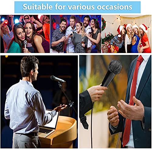 100PCS Microphone Cover Disposable Non-Woven Microphone Windscreen Protective Cap Karaoke Mic Cover for KTV Home Karaoke Bar News Interview