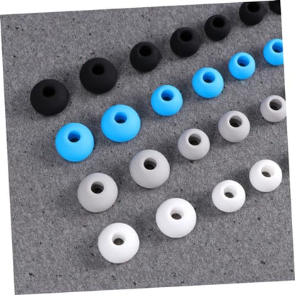 HANABASS 32pcs Silicone Earbud Caps for and Power Comfortable Easy to Install Earphone Covers Black White Grey and Replacement for Clean and Headphones