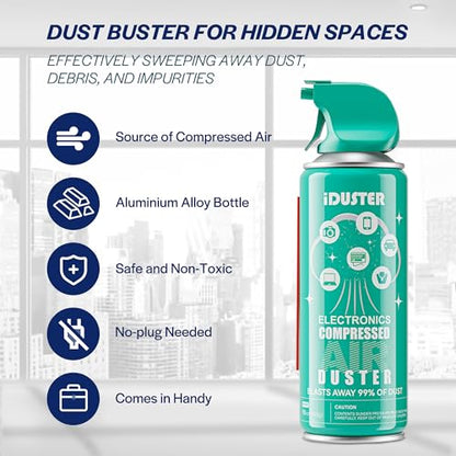 Compressed Canned Air Duster - 3 PCS Disposable Compressed Air Duster Can Cleaning for Computer,Keyboard, Jewelry, Car and Cellphone, 10oz - size: 3PCS 10oz