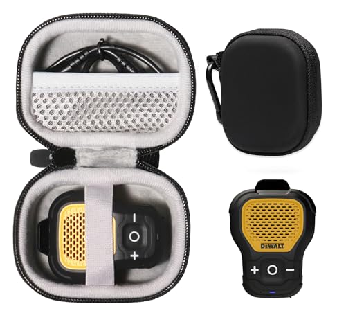 Case for DEWALT Wearable Bluetooth Speaker — Magnetic Clip-On Wireless Jobsite Pro Water-Resistant Portable Speaker