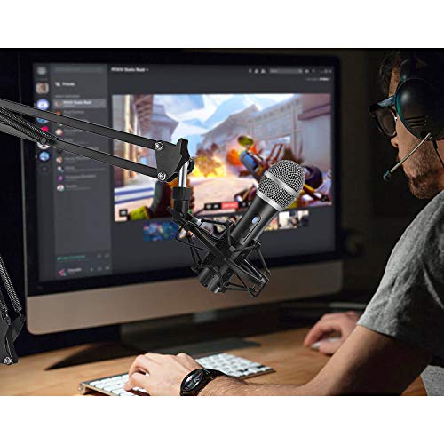 SUNMON ATR2100X-USB Mic Shock Mount Holder for Reduces Vibration and Noise, Suitable for Audio-Technica ATR2100X, ATR2100 USB Microphone - color: Shock Mount