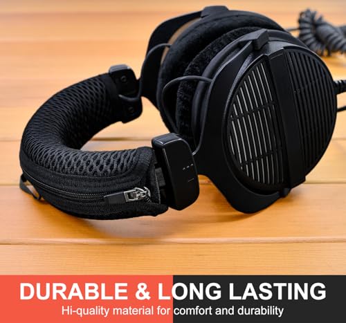 Headphones Headband Cover Compatible with DT770, DT880, DT990, DT 770 PRO, DT 880 PRO, DT 990 PRO Headphones by LTYIVABHTTW (Black Mesh Fabric)