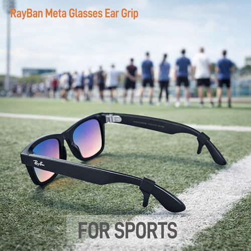 Glasses Ear Grips for Rayban Meta & Thick Temples - Anti-Slip Silicone Eye Glasses Ear Grippers, Eyeglass Grip Sleeve Retainer, Sunglass Holders Cushions Hooks, Accessories - 10 Pairs Grey - color: 10 Pairs Grey
