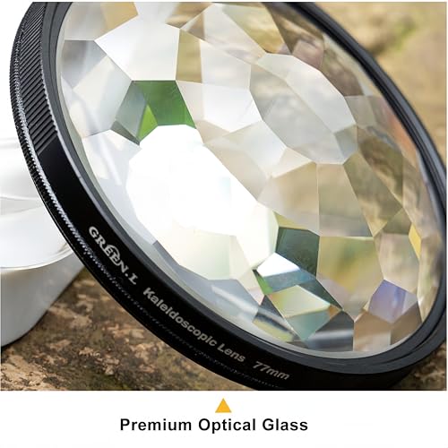 GREEN.L 67mm Kaleidoscope Prism Lens Filter Photography Prism Crystal Glass Effect Filter - size: 67mm, style: Kaleidoscope Prism Filter
