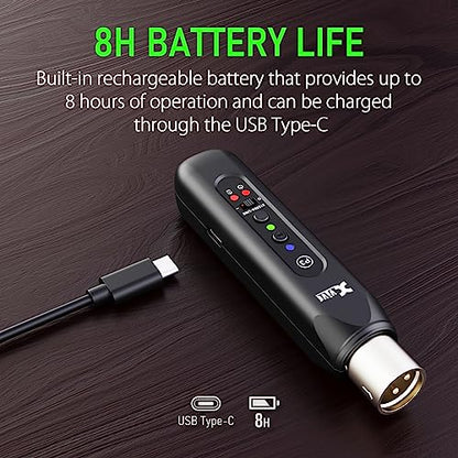Xvive P3 Wireless XLR Bluetooth Receiver, Bluetooth Adapter for Speakers, Audio Mixer, PA Systems, DJ System(P3 XLR) - style: P3 XLR BLUETOOTH