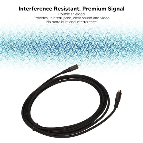 for RCA Extension Cable Male to Female Gold Plated Digital Analog AV RCA Coaxial Cord for HDTV DVD Player Subwoofer Speaker(1.8m/5.9ft) - size: 1.8m/5.9ft