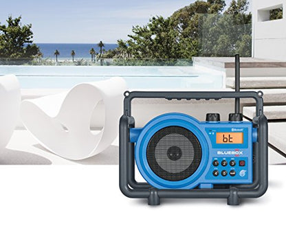 Sangean BB-100 BlueBox AM/FM Ultra-Rugged Digital Receiver with Bluetooth and Built-in Battery Charger