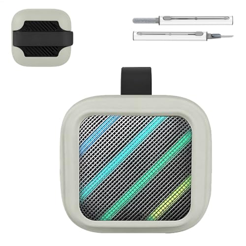 Silicone Case for Anker Soundcore Boom Go 3i Portable Bluetooth Speaker, Full Protective Skin Cover with Cleaner Kit,Charging with Case,Grey - color: Grey