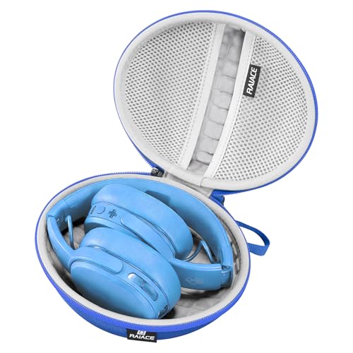 Hard Travel Carrying Case Compatible with Skullcandy Crusher Over-Ear Headphones. (Case Only, Not Include The Device) (Blue) - color: Blue