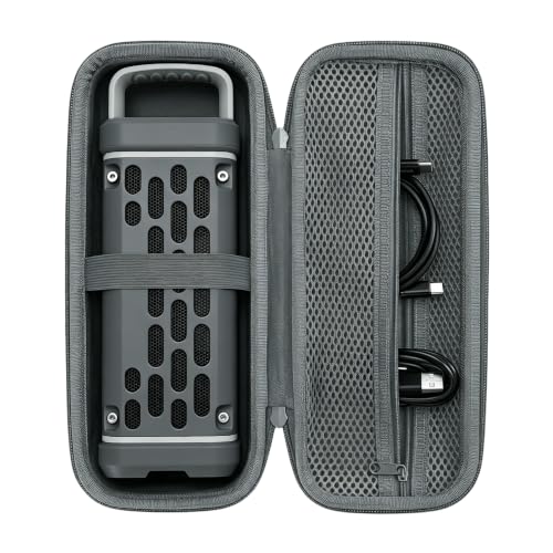 Hard Travel Case Compatible with Turtlebox Ranger Outdoor Portable Bluetooth 5.4 Speaker, Hard Carrying Case with Handle, Shockproof Protective Speaker Storage Bag (Only Case) (gray) - color: gray