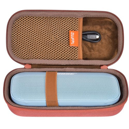 Hard EVA Case Compatible with Bose SoundLink Flex 2nd Gen/Bose SoundLink Flex Bluetooth Speaker, Waterproof, Shockproof and Dustproof Carrying Travel Speaker Case - Carmine Red - color: Carmine Red