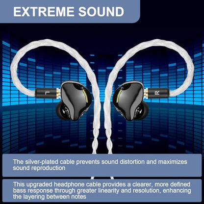 SE215 Cable Compatible with Shure SE215, SE215 Pro, SE315, SE425, SE425 Pro, SE535, SE846, AONIC 3, AONIC 4, AONIC 5, UE900 Earphones, MMCX Audio Cable with 2.5mm/3.5mm/4.4mm Plug, 4ft