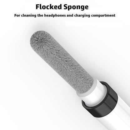 Dual-Brush Earbud Cleaning Pen | 4-in-1 Pro Kit for Precision & Durability, Tool Compatible with Airpods, Galaxy Buds, All Wireless Headsets -Black - color: Black
