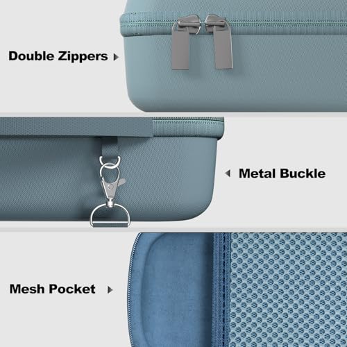 ProCase Hard Case for Bose SoundLink Flex 2nd/1st Gen Speaker - Blue | Hard Travel Storage Case with Mesh Pocket, Shoulder Strap and Carabiner for Bose SoundLink Flex 2nd/1st Gen Speaker - color: Blue