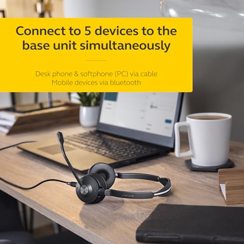 Jabra Engage 75 SE (Second Edition) DECT Wireless Dual-Ear Headset, Black | Wireless Performance, Advanced Noise-Cancelling Microphone, All Day Battery Life, Ideal For Office And Call Center - style: Dual-Ear