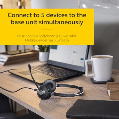 Jabra Engage 75 SE (Second Edition) DECT Wireless Dual-Ear Headset, Black | Wireless Performance, Advanced Noise-Cancelling Microphone, All Day Battery Life, Ideal For Office And Call Center - style: Dual-Ear