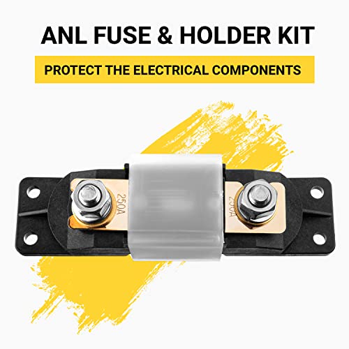 Spartan Power Small Black ANL Fuse Holder Black - color: BLACK, size: Small Black Holder