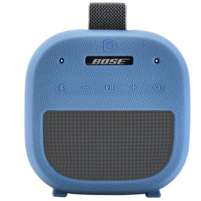 Silicone Case Sleeve for Bose SoundLink Micro 2nd Gen,Protective Case for Bose SoundLink Micro 2,with Carabiner (Blue) - color: blue