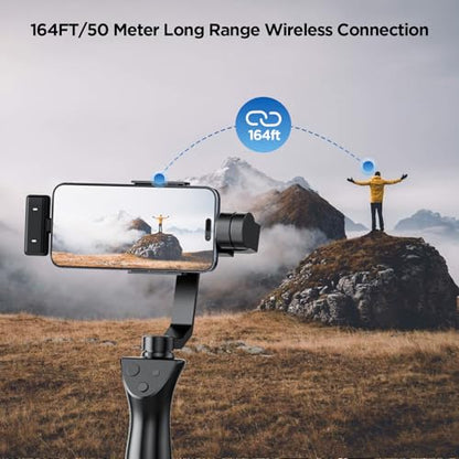 Smedz Wireless Microphone for iPhone Android,Mini Lavalier Microphone with AI Noise Reduction, 164FT Range&80H Charging Case Magnetic Mini Mic for for YouTube TikTok Vlog Podcast Live Streaming