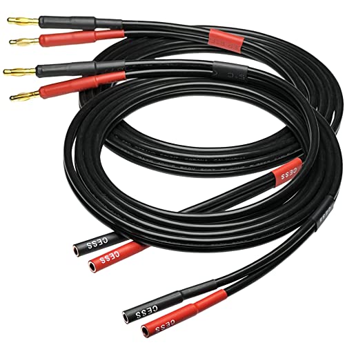 CNCESS Banana Male to Female Extension Cable, 6 ft, 2-Pack - size: 6 Feet