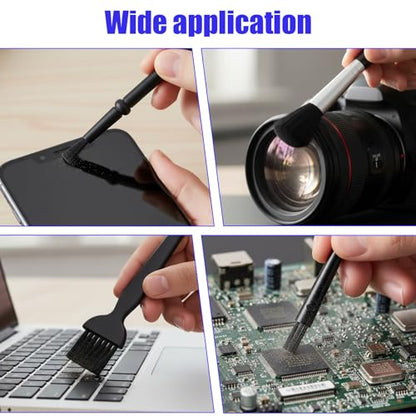 8 Pcs Mini Keyboard Cleaning Brushes Kit, Anti Static Electronic Dust Cleaning Brushes with PP Handle and Nylon Bristles, Keyboards Cleanings Brush for Computer Keyboard and Small Spaces