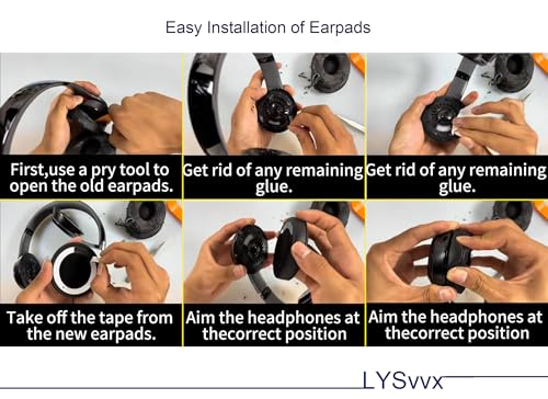 Solo 3 Ear Pads - Replacement Earpads for Beats Solo 2 & Solo 3 Wireless Headphones (Black) - color: Black