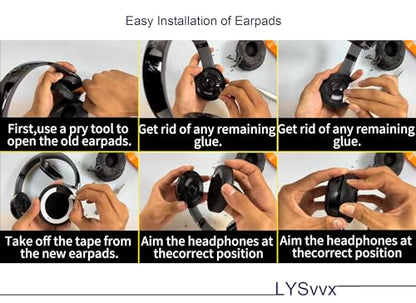 Solo 3 Ear Pads - Replacement Earpads for Beats Solo 2 & Solo 3 Wireless Headphones (Black) - color: Black