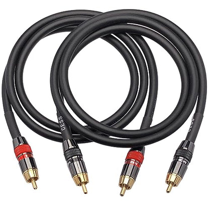 CNCESS CESS-163-3f Heavy Duty 12 Gauge Premium RCA Audio Patch Cable (3 Feet) - size: 36 inches