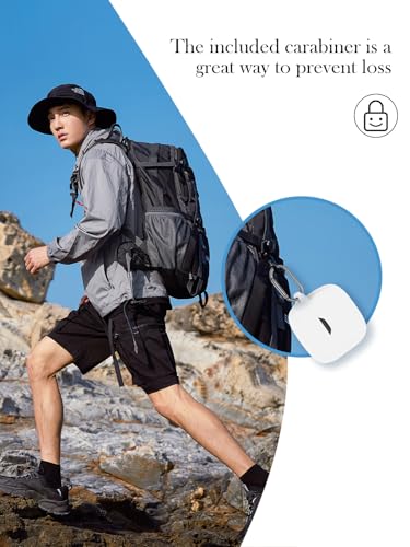 Case for JBL Tune Flex - True Wireless Noise Cancelling Earbuds,Soft Protective,BOVUGAC Silicone Case Cover with Keychain & Cleaning Kit & Lanyard for JBL Tune Flex Earbuds-White - color: White