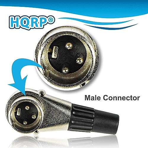 HQRP 2-Pack 3-Pin XLR Adjustable Right Angle Male Connector with 7 Different Position, Compatible with Pro Audio DJ Band XLR Plug Jack Right Angle 3 Pin Mic Microphone Speaker Audio Cable Connector - style: Male