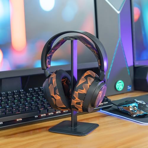 WC HeadbandZ Arctis Nova - Upgraded Silicone Headband for Arctis Nova Headsets by Wicked Cushions - Enhanced Flexibility, Comfort, and Style with Matching Earpad Designs | Kinetic Wave - color: Kinetic Wave