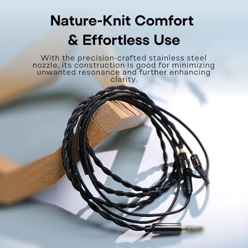 Tripowin Zombur 4N High Purity OFC IEM Replacement Cable with 3.5mm Jack - size: With Mic, style: 2pin 0.78mm