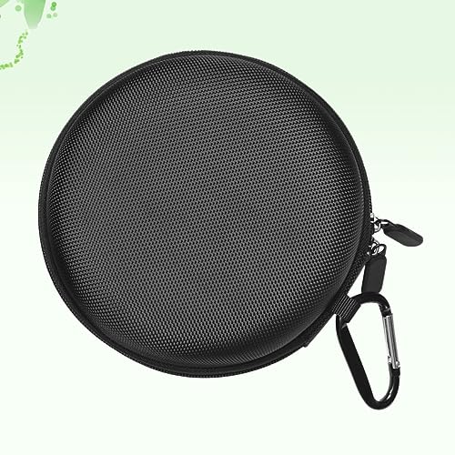 NUOBESTY Zippered Hard Storage Case for Headphones Earbud Pouch Compact for Earphones USB Cables Accessories Protective Black Case