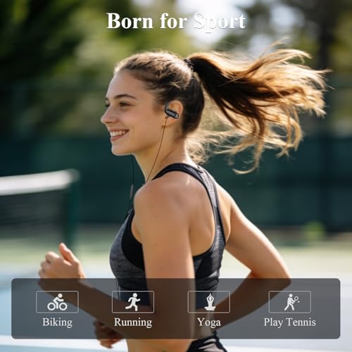 Wired 3.5mm Jack Earbuds with Mic Over Ear Headphones for iPod Laptop Black | for Android Smartphones Running Sport Headset Airplane School Students Noise Isolation Volume Control 3.5mm Earphones