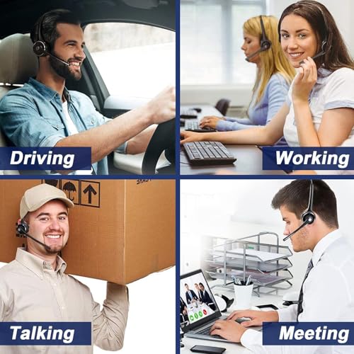 Trucker Bluetooth Headset with Noise Cancelling Mic