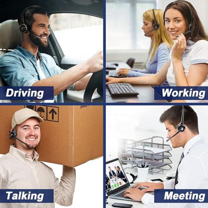 Trucker Bluetooth Headset with Noise Cancelling Mic