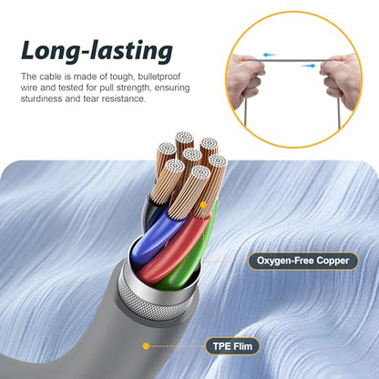 2pcs Replacement Work Earbuds Cables for Model#MI04N Wireless Neckband Replaceable Earbuds (Grey & Yellow) - color: Grey & Yellow